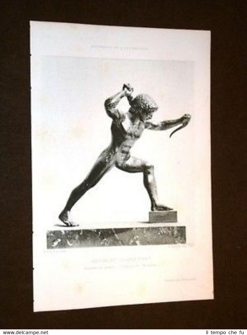 Héraklès combattant Eracle in combattimento - Dujardin