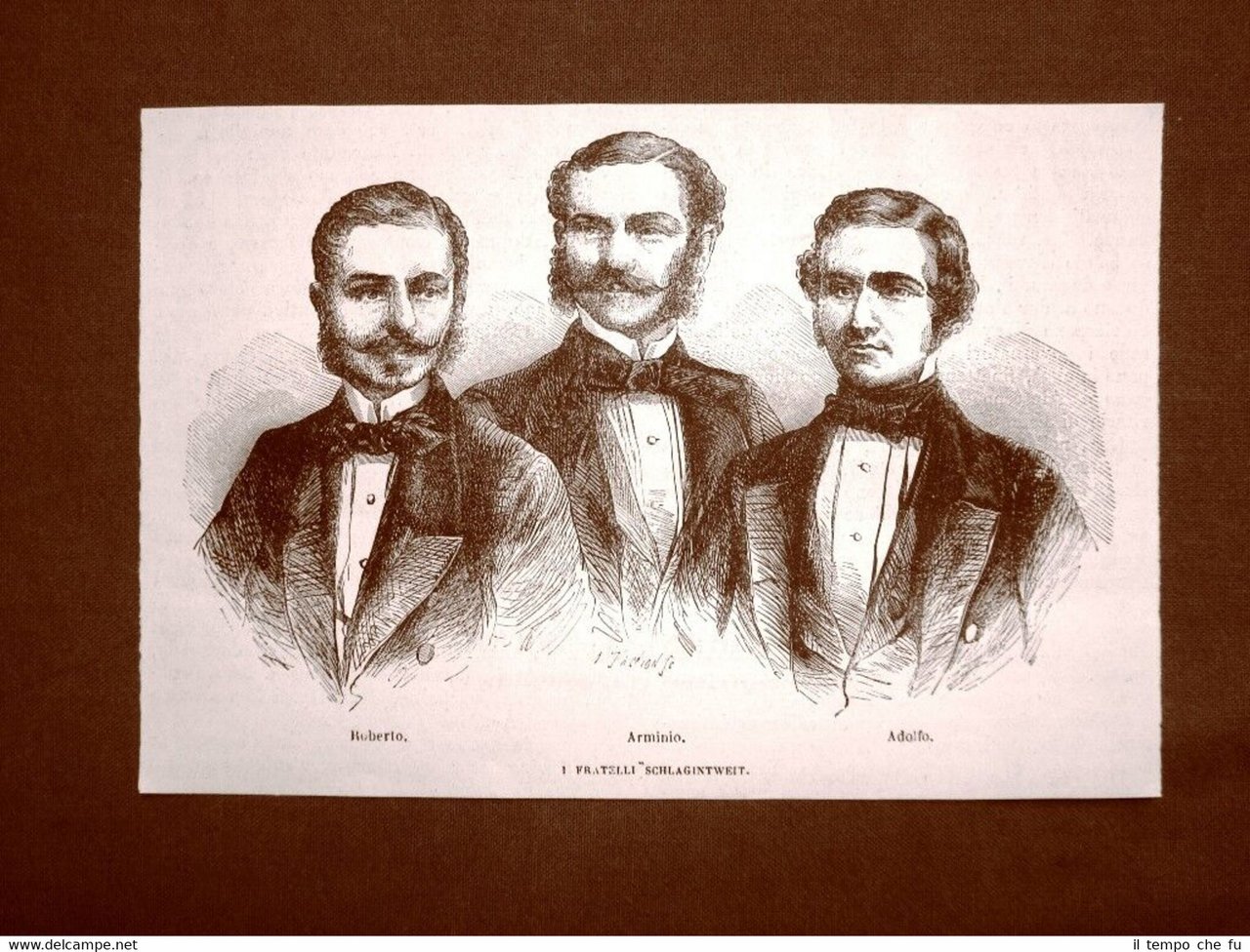 I fratelli Robert, Hermann e Adolf Schlagintweit nel 1863 Esploratori