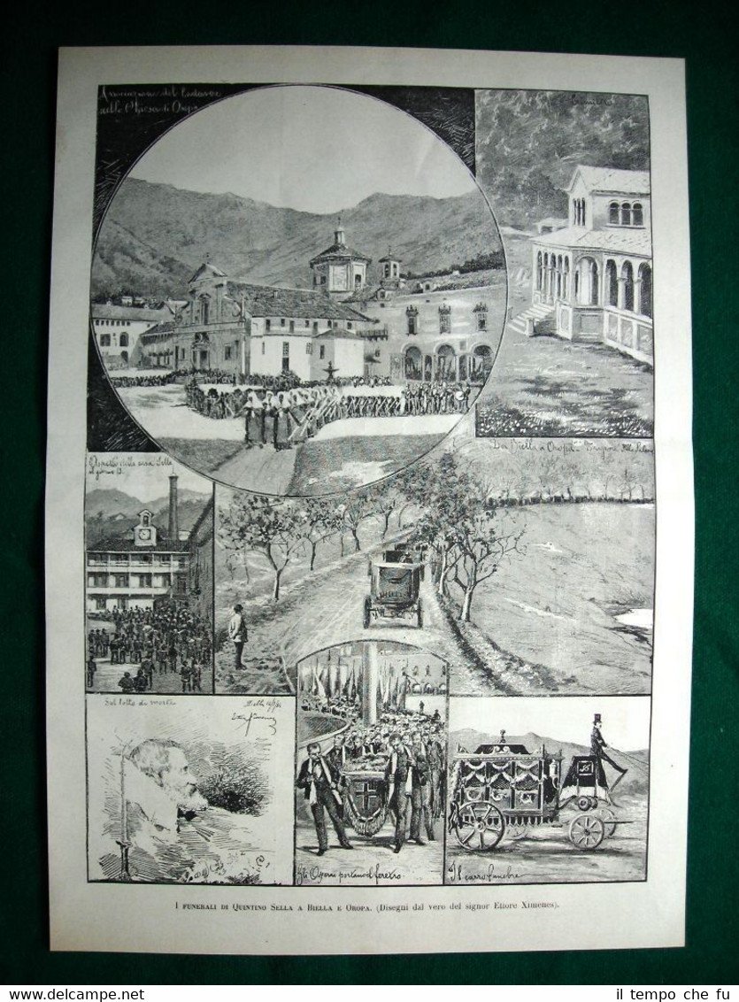 I Funerali di Quintino Sella a Biella e Oropa nel …