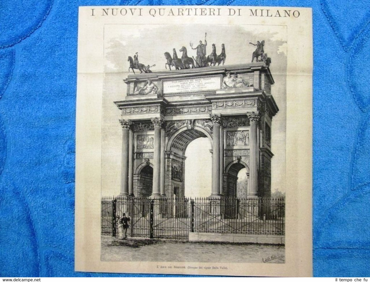 I nuovi quartieri di Milano - L'Arco del Sempione 1882