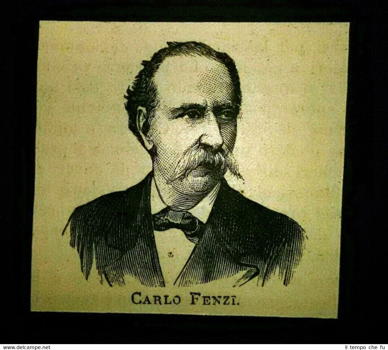 I nuovi senatori del 1876: Carlo Fenzi Incisione del 1876