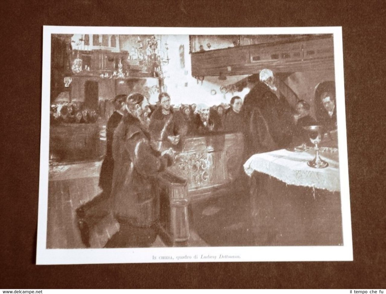 III Esposizione belle arti di Venezia nel 1899 In chiesa …