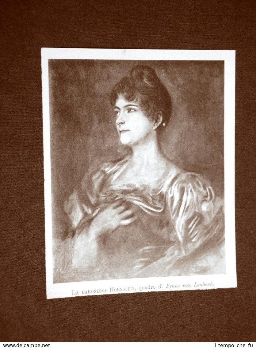 III Esposizione belle arti Venezia nel 1899 Baronessa Hornstein Quadro … | Immagine principale