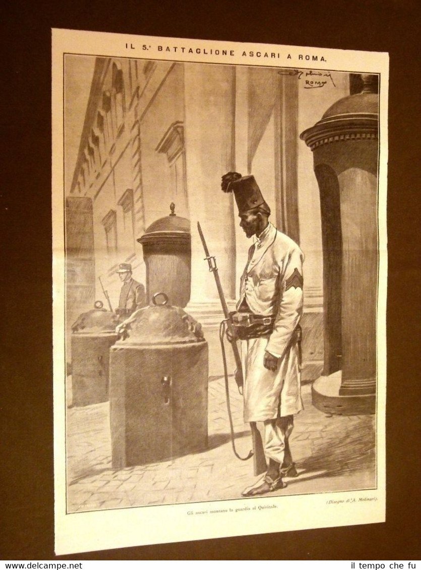 Il 5° battaglione Ascari a Roma nel 1912 La guardia …