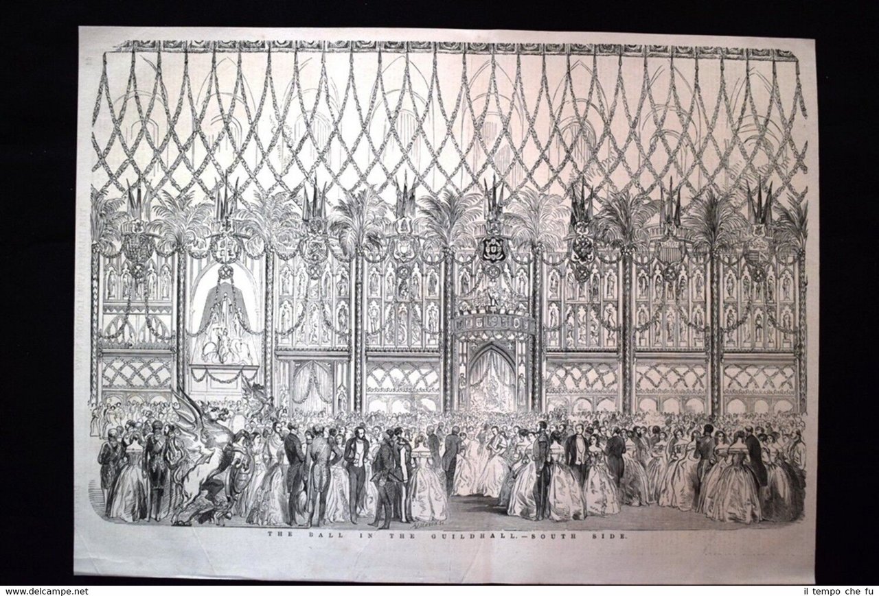 Il Ballo al Municipio di Londra del 1851 - Lato …