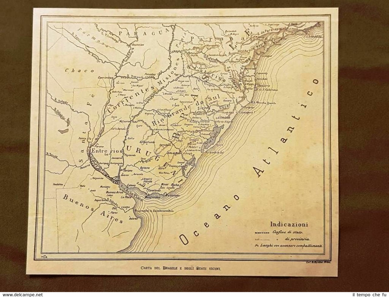 Il Brasile e gli stati vicini Carta geografica o mappa …