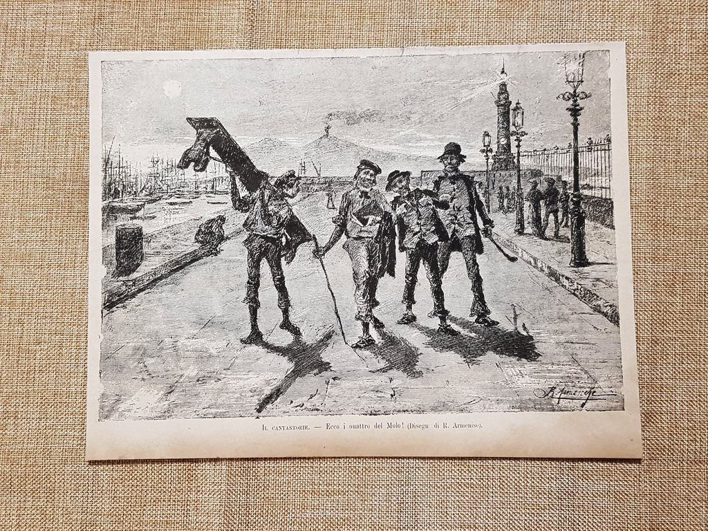 Il cantastorie Ecco i quattro del Molo! Disegno di R. …