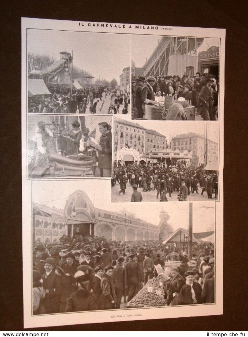 Il Carnevale a Milano e Roma nel 1908 | Immagine principale