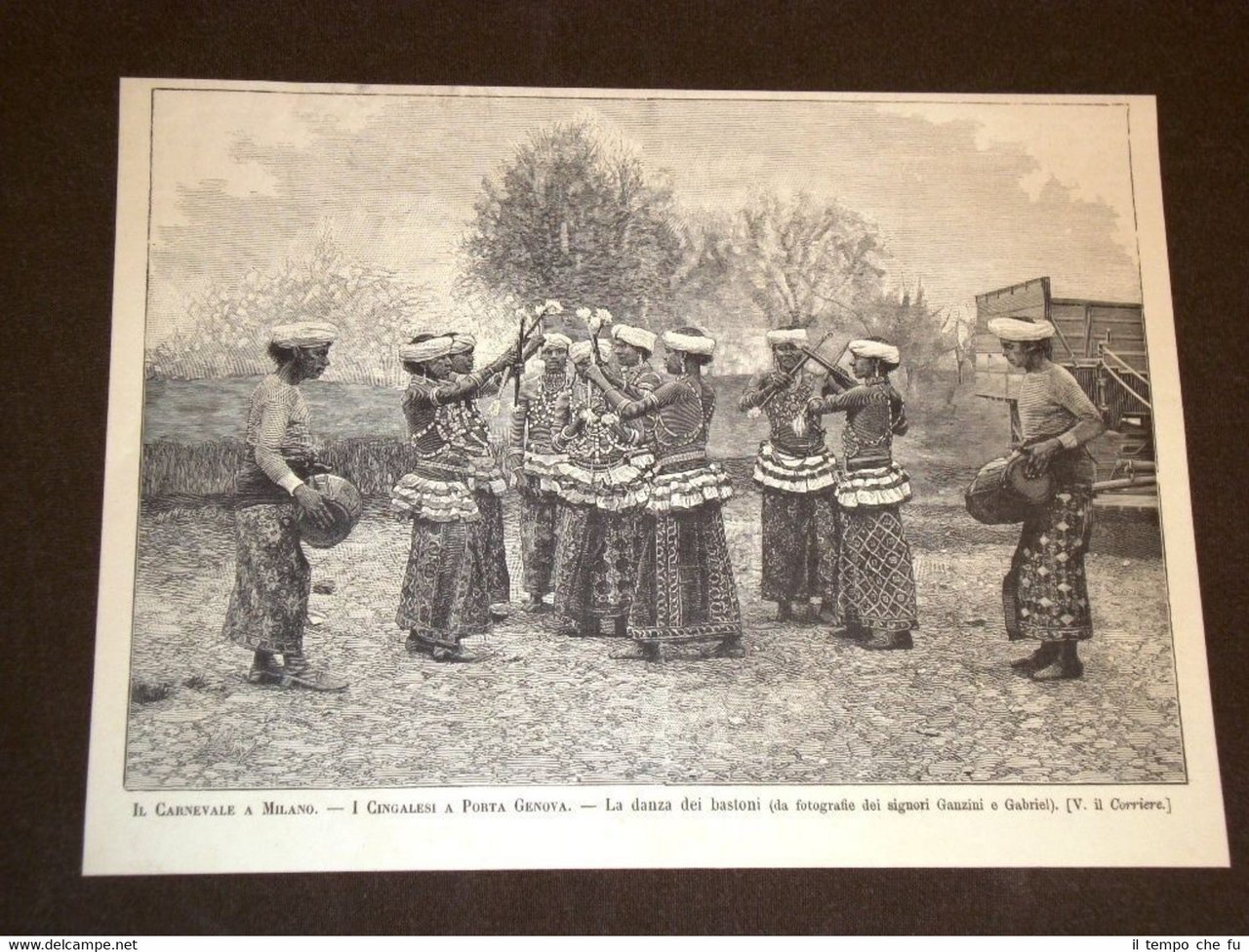 Il carnevale di Milano nel 1889 I Cingalesi a Porta …