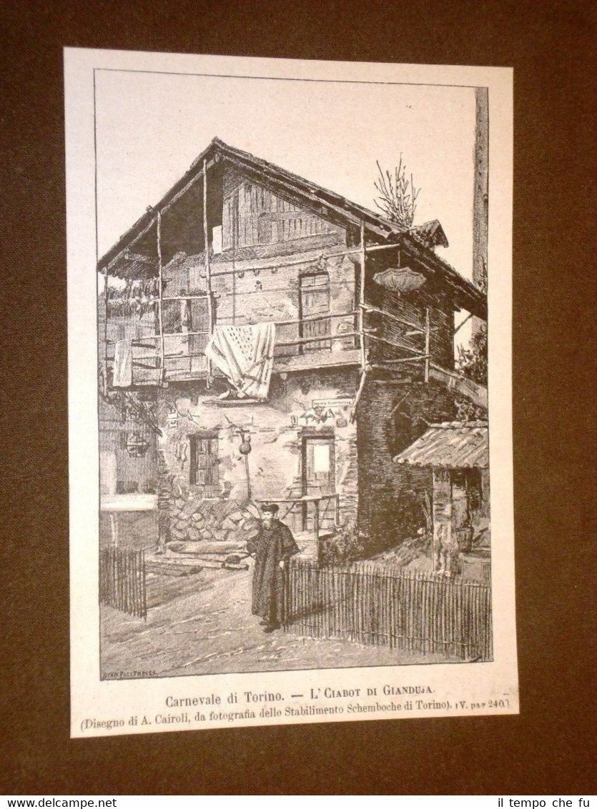 Il Carnevale di Torino nel 1886 L'Ciabot di Gianduja o …