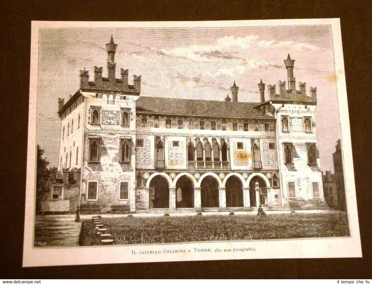 Il Castello Colleoni a Thiene nel 1880