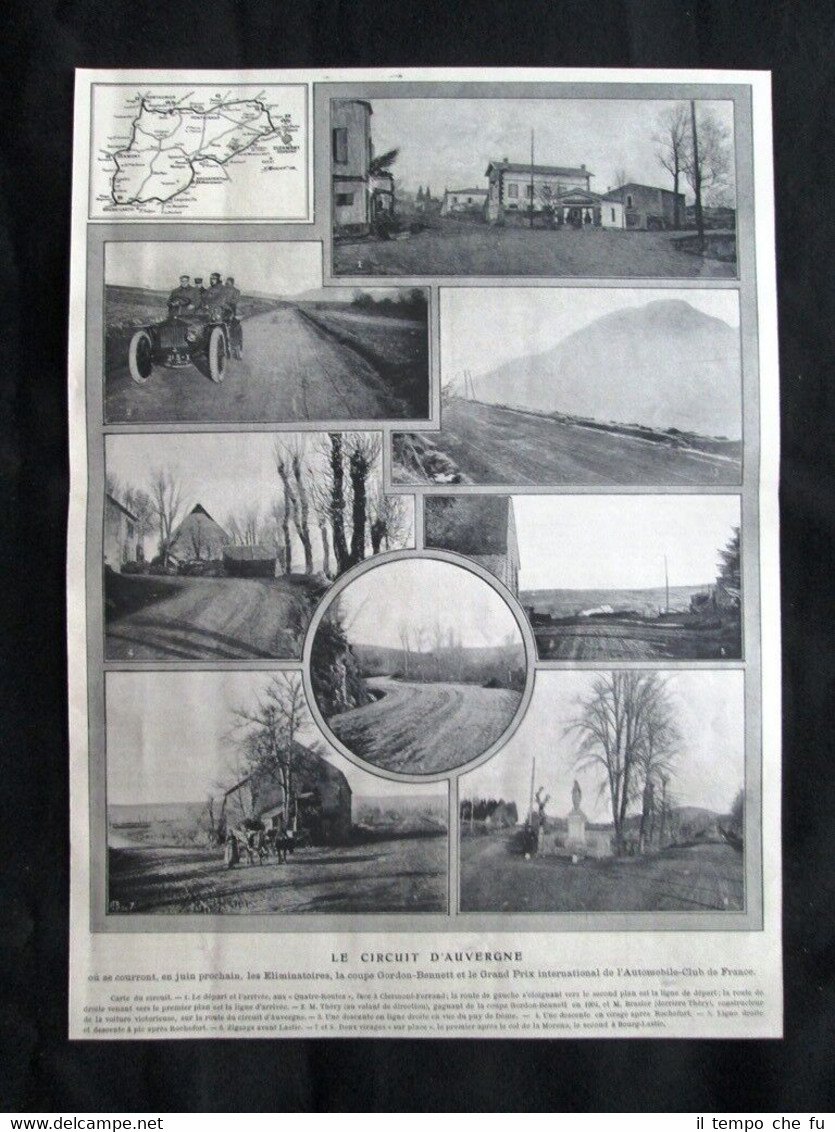 Il circuito d'Auvergne dove si corre la coppa Gordon Bennett …