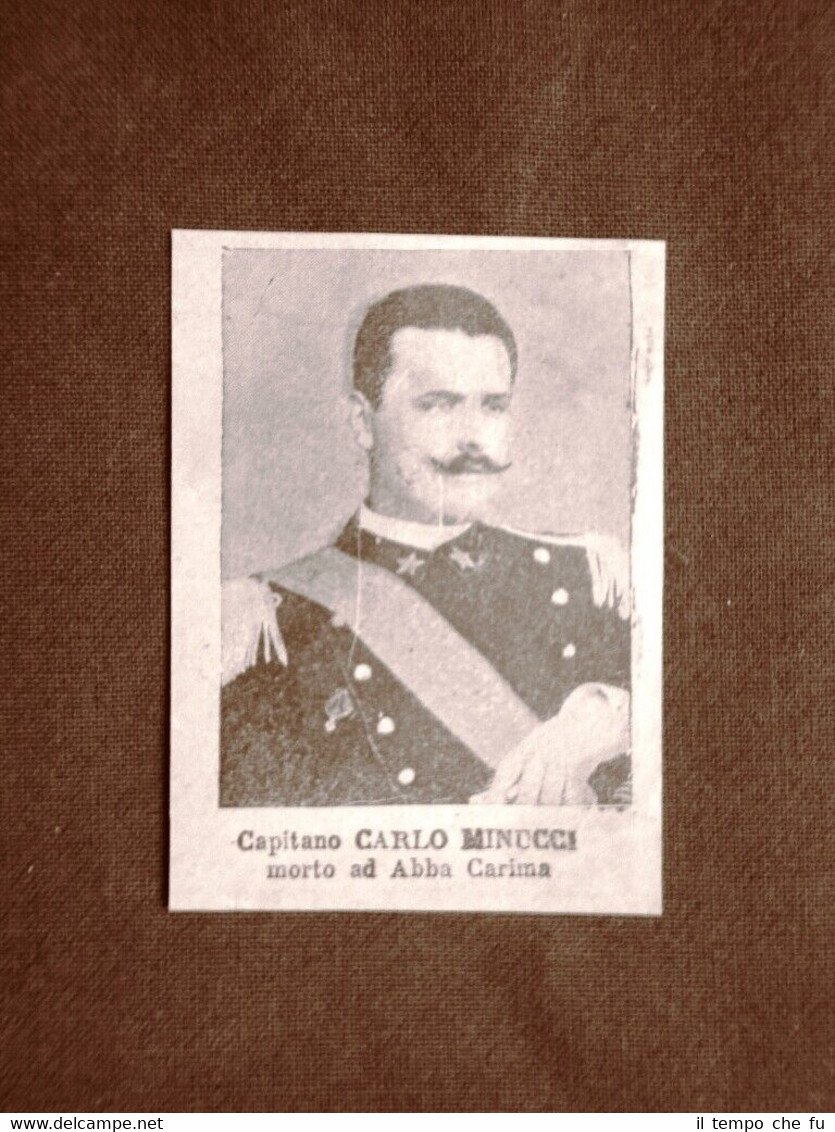 Il Colonialismo Italiano in Africa nel 1896 Ufficiale Carlo Minucci