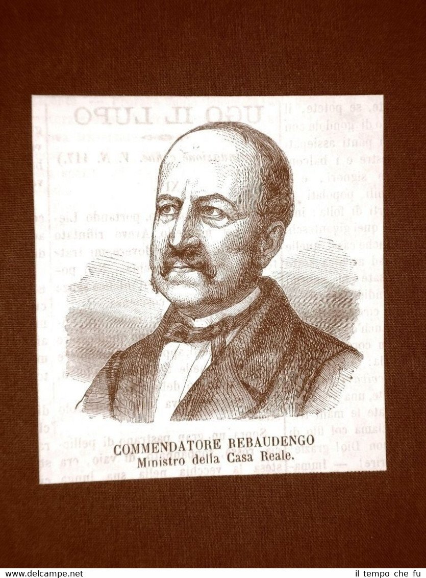 Il Commendatore Rebaudengo nel 1866 Ministro della Casa Reale d'Italia | Immagine principale