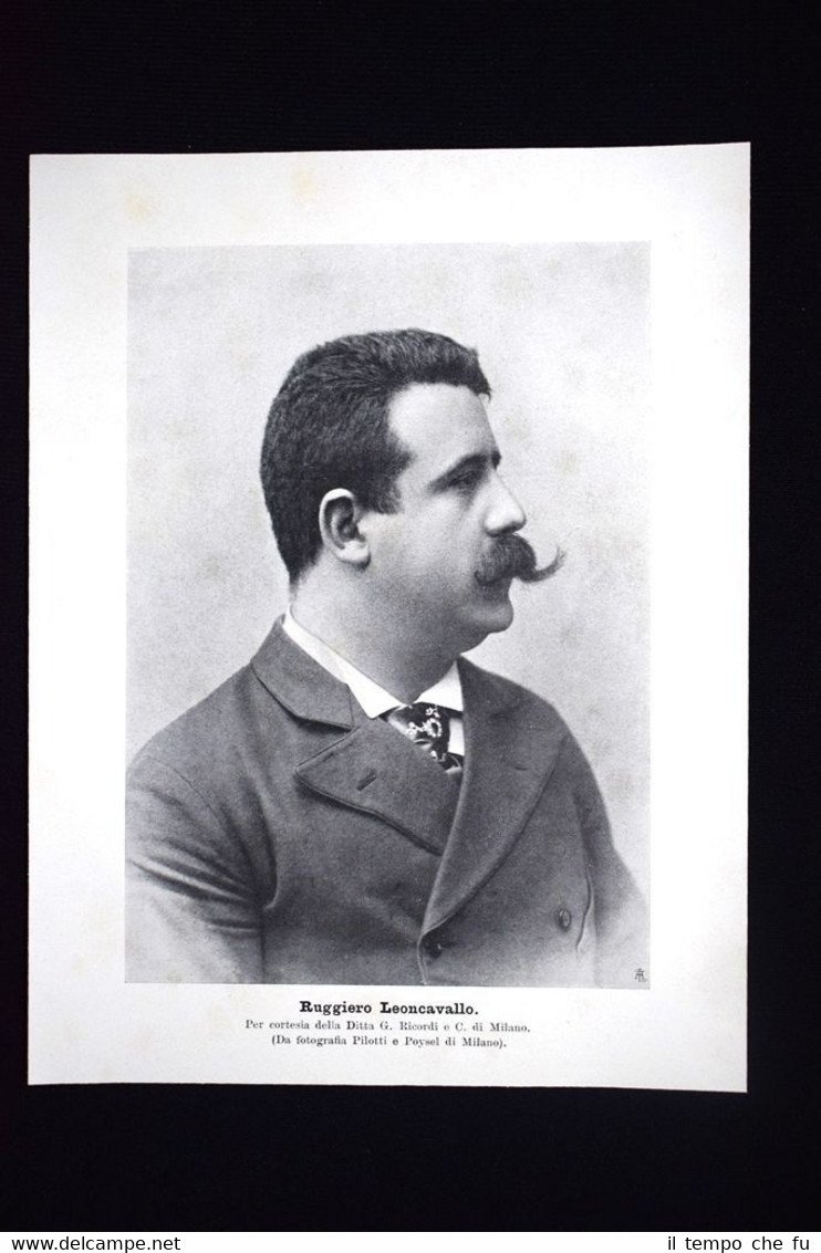 Il Compositore italiano Ruggero Leoncavallo