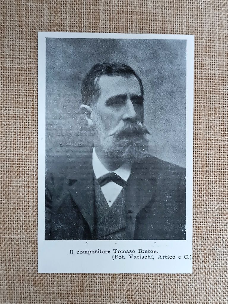 Il compositore Tomaso Breton (1850-1923), nel 1906. Direttore orchestra spagnolo | Immagine principale