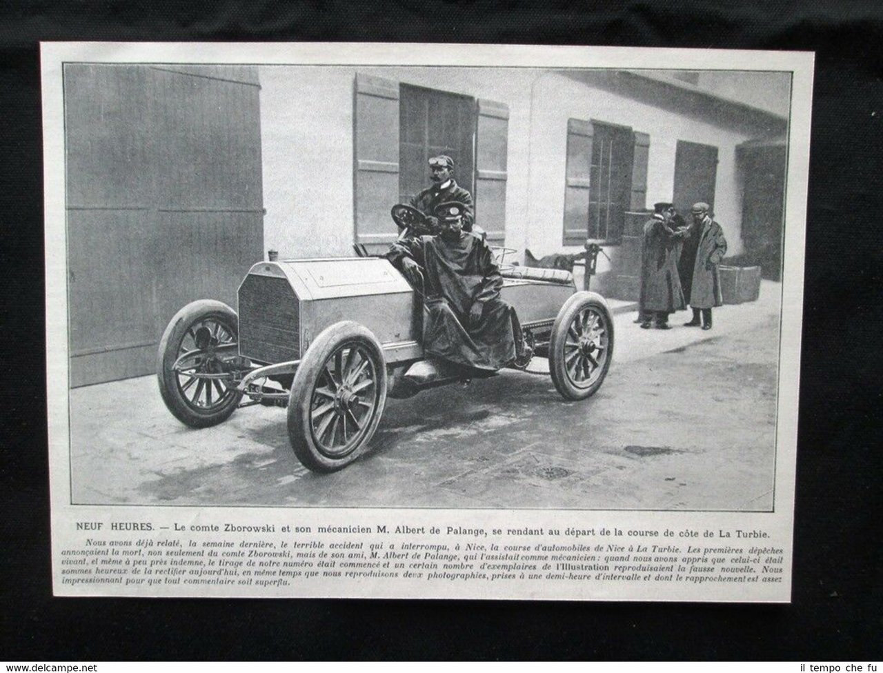 Il conte Zborowski e il suo meccanico Albert de Palange …