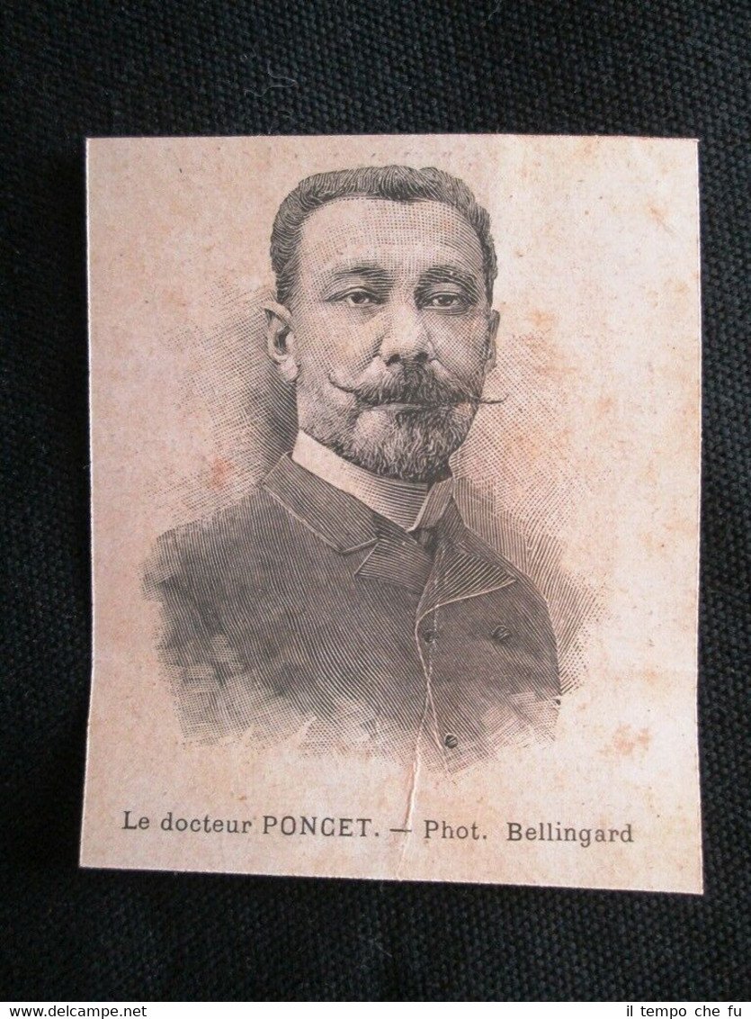 Il dottor Poncet Incisione del 1894