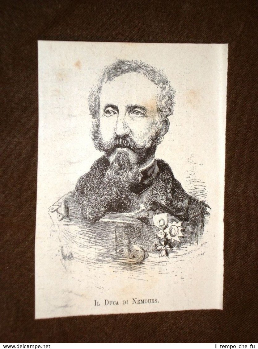 Il Duca di Nemours nel 1883 Membro della famiglia d'Orléans