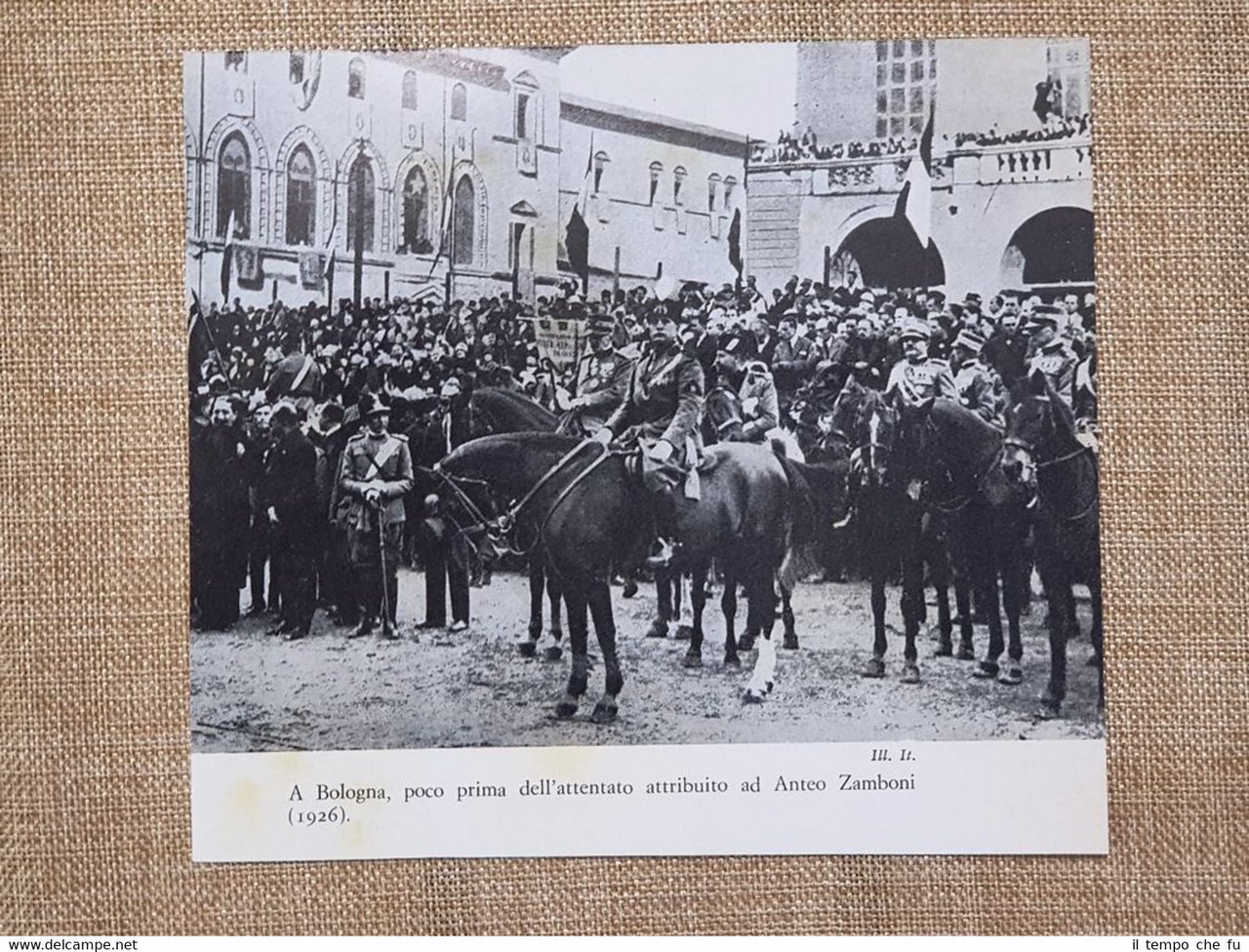 Il Duce Benito Mussolini a Bologna nel 1926 Prima dell'attentato …