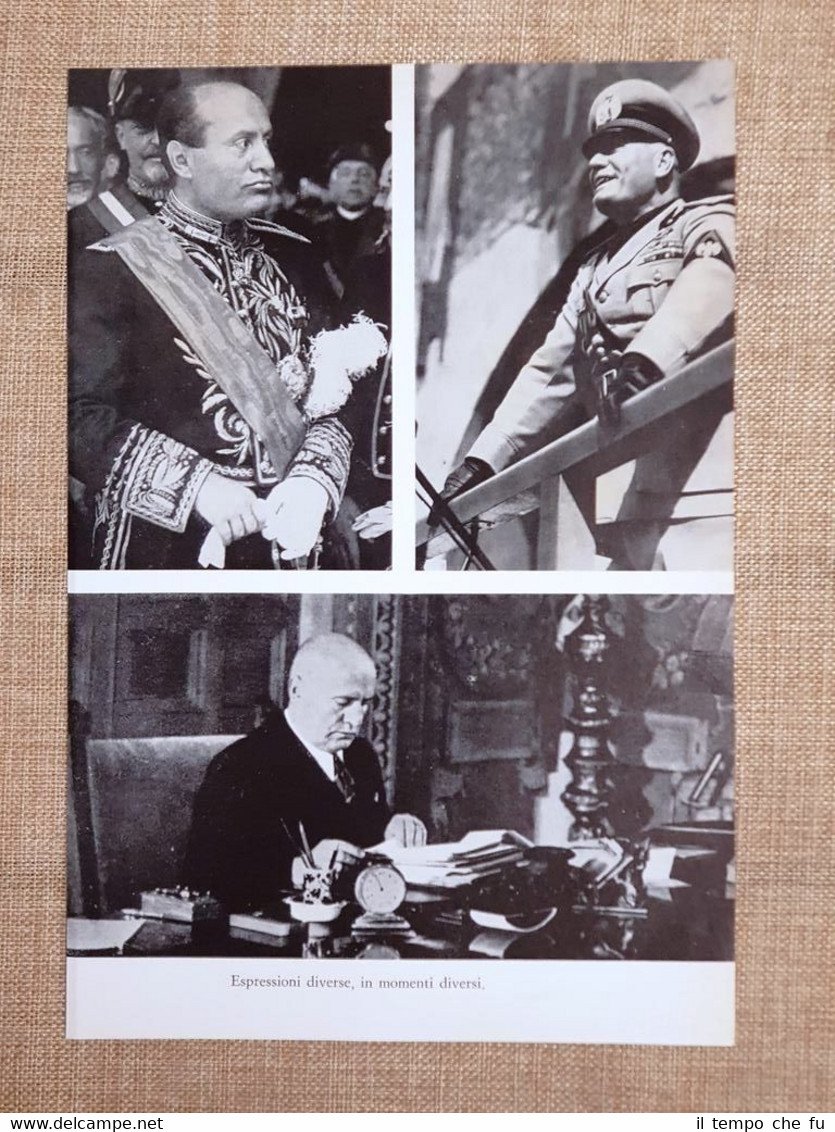 Il Duce Benito Mussolini in diversi momenti della sua vita …