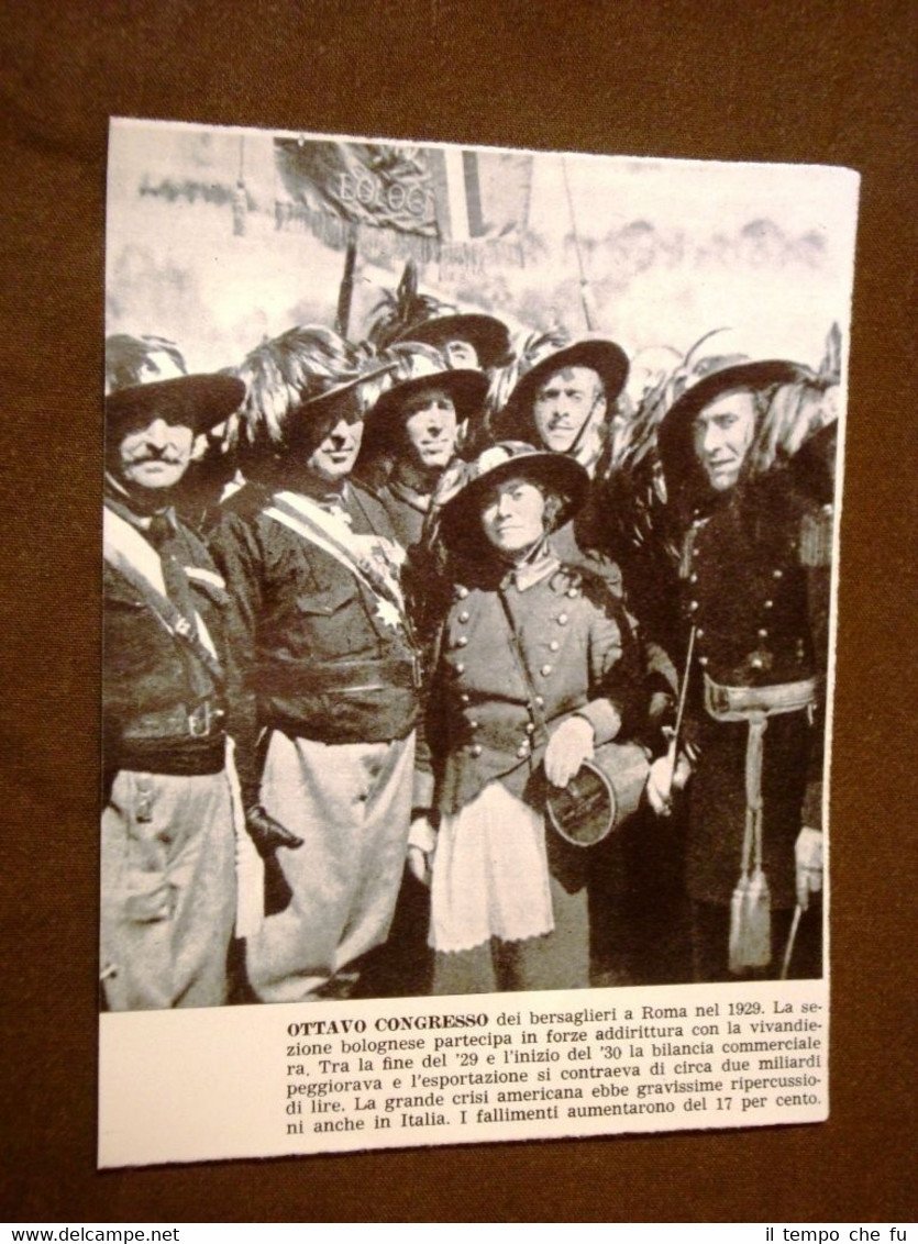 Il Fascismo in Italia 8° Congresso Bersaglieri Roma nel 1929 …