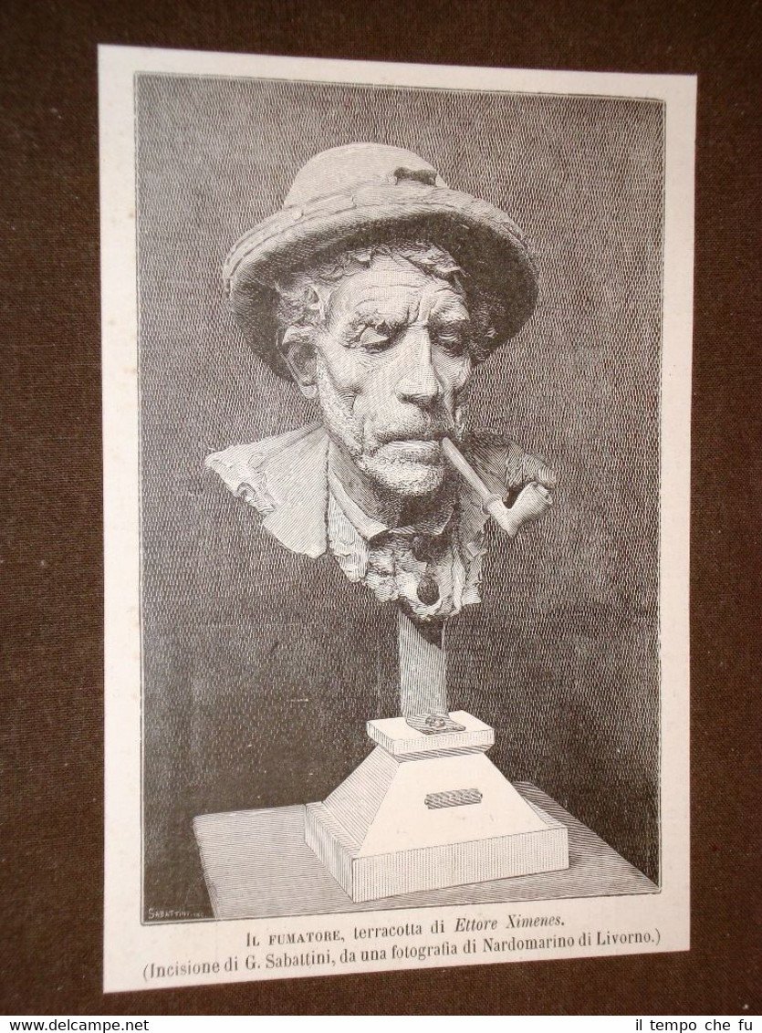 Il fumatore Terracotta di Ettore Ximenes del 1886