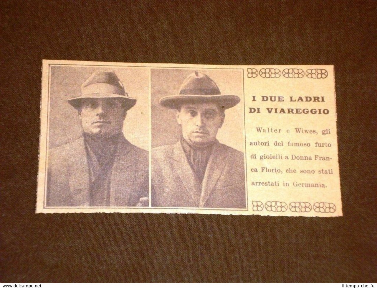 Il furto di gioielli a Donna Franca Florio nel 1922 … | Immagine principale