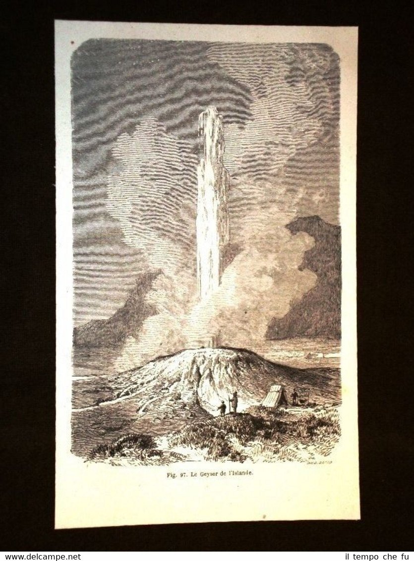 Il Gayser dell'Islanda o Islande nel 1864