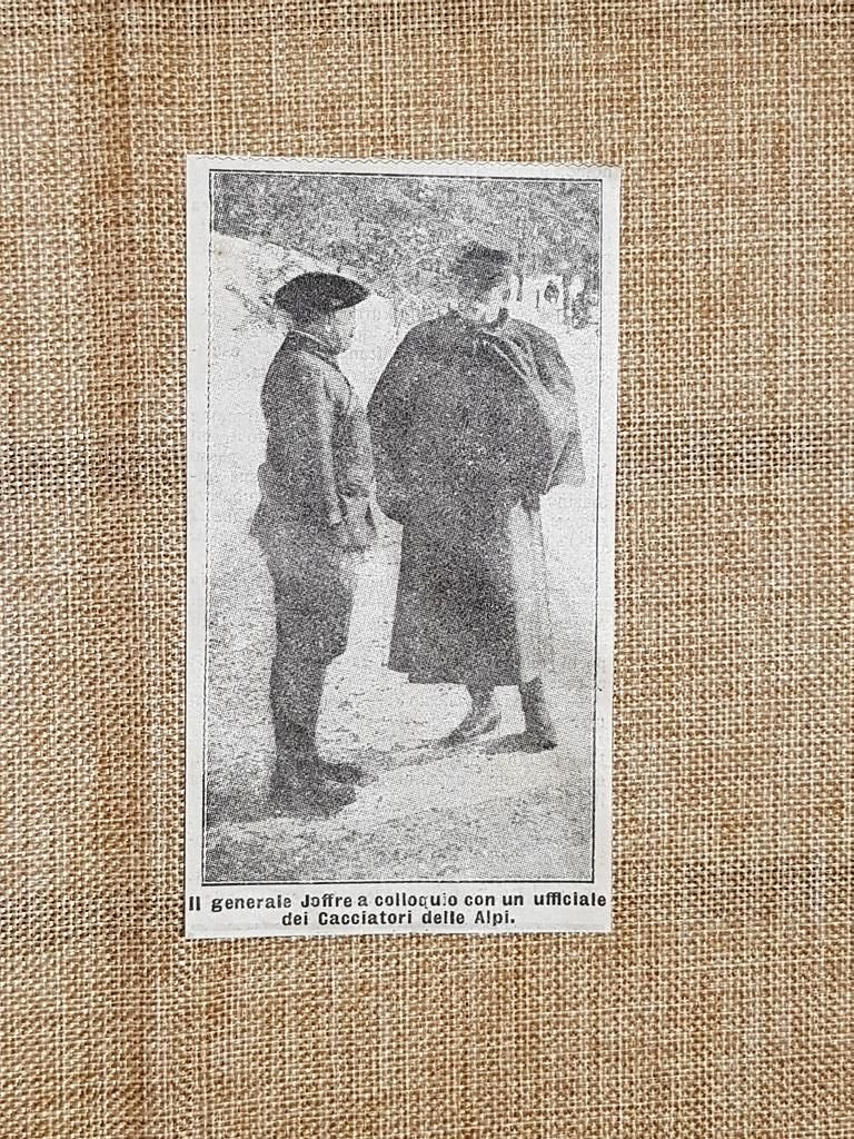 Il generale Joffre nel 1915 Colloquio con un cacciatore delle …