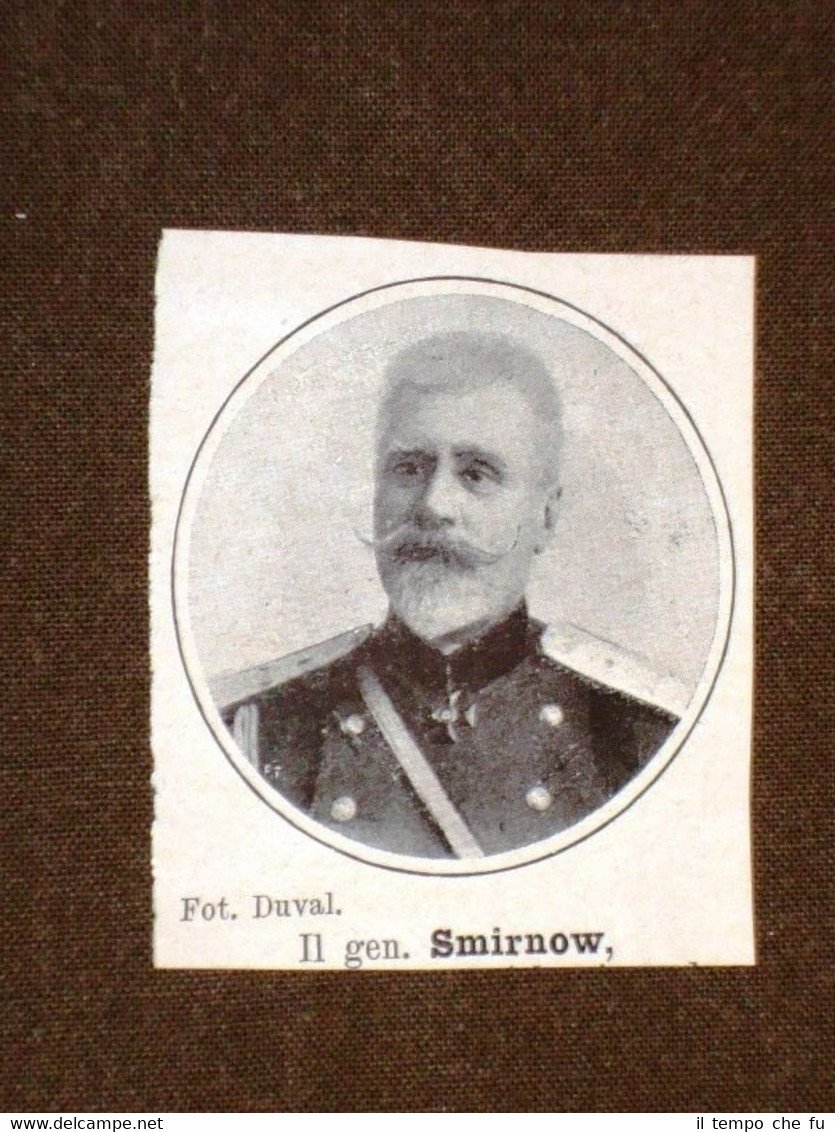 Il Generale Smirnow nel 1908