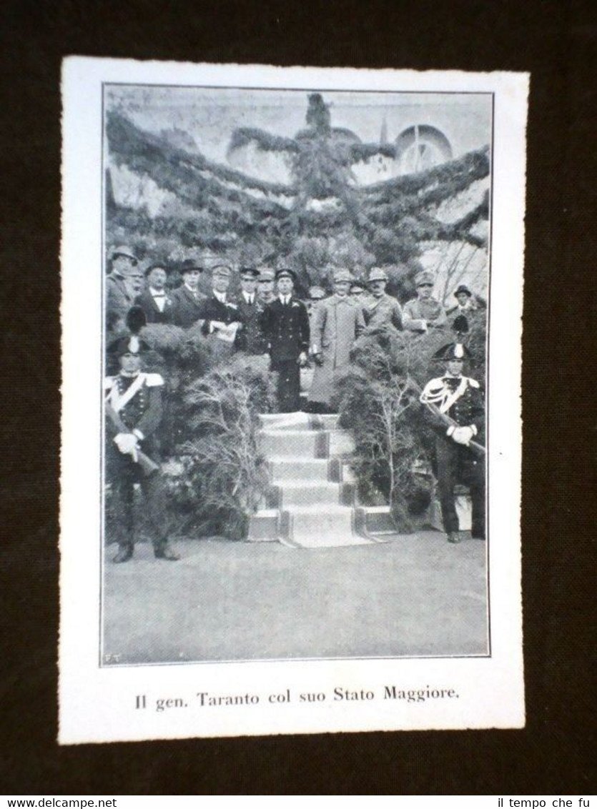 Il Generale Taranto col suo Stato Maggiore nel 1921 | Immagine principale