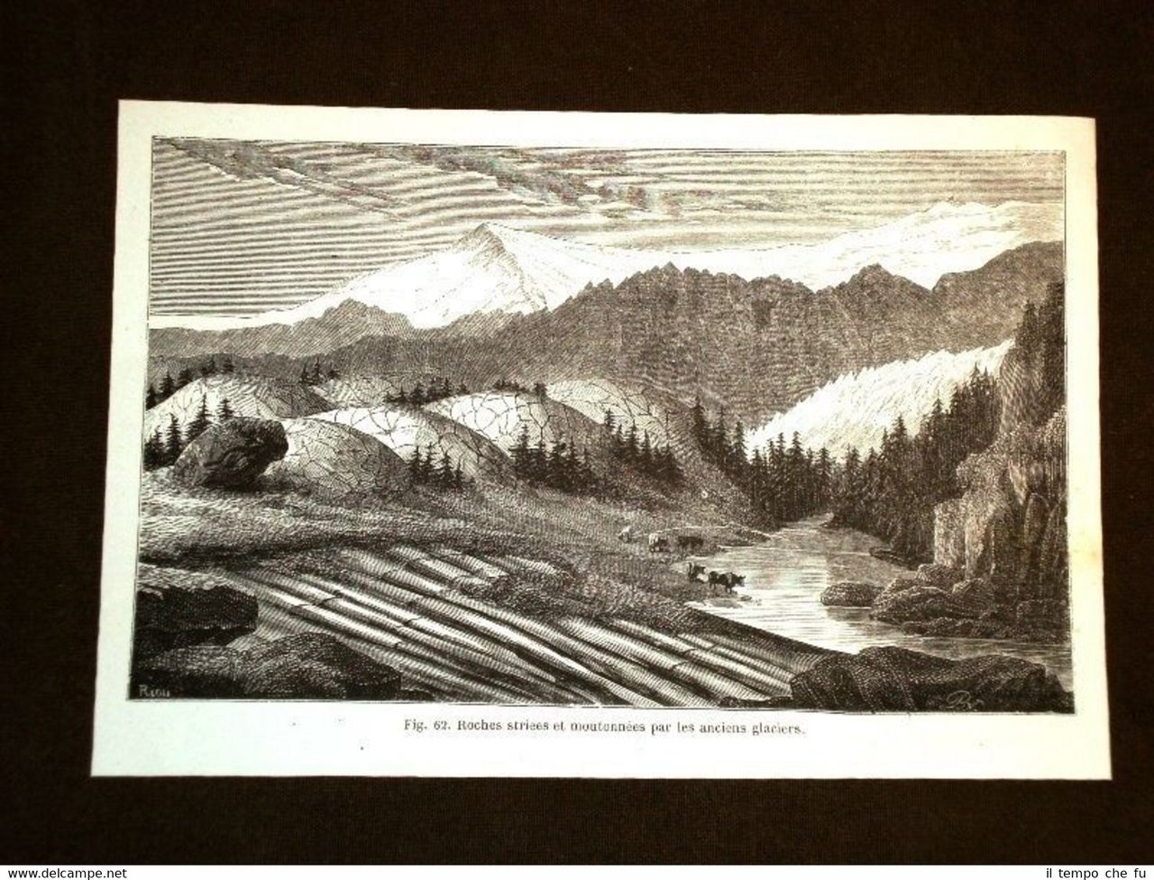 Il Ghiacciaio di Zermatt nel 1864 Roccie striate dal ghiaccio | Immagine principale