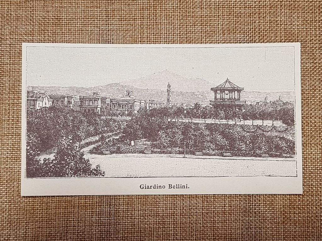 Il Giardino Bellini nell'800 Catania Sicilia