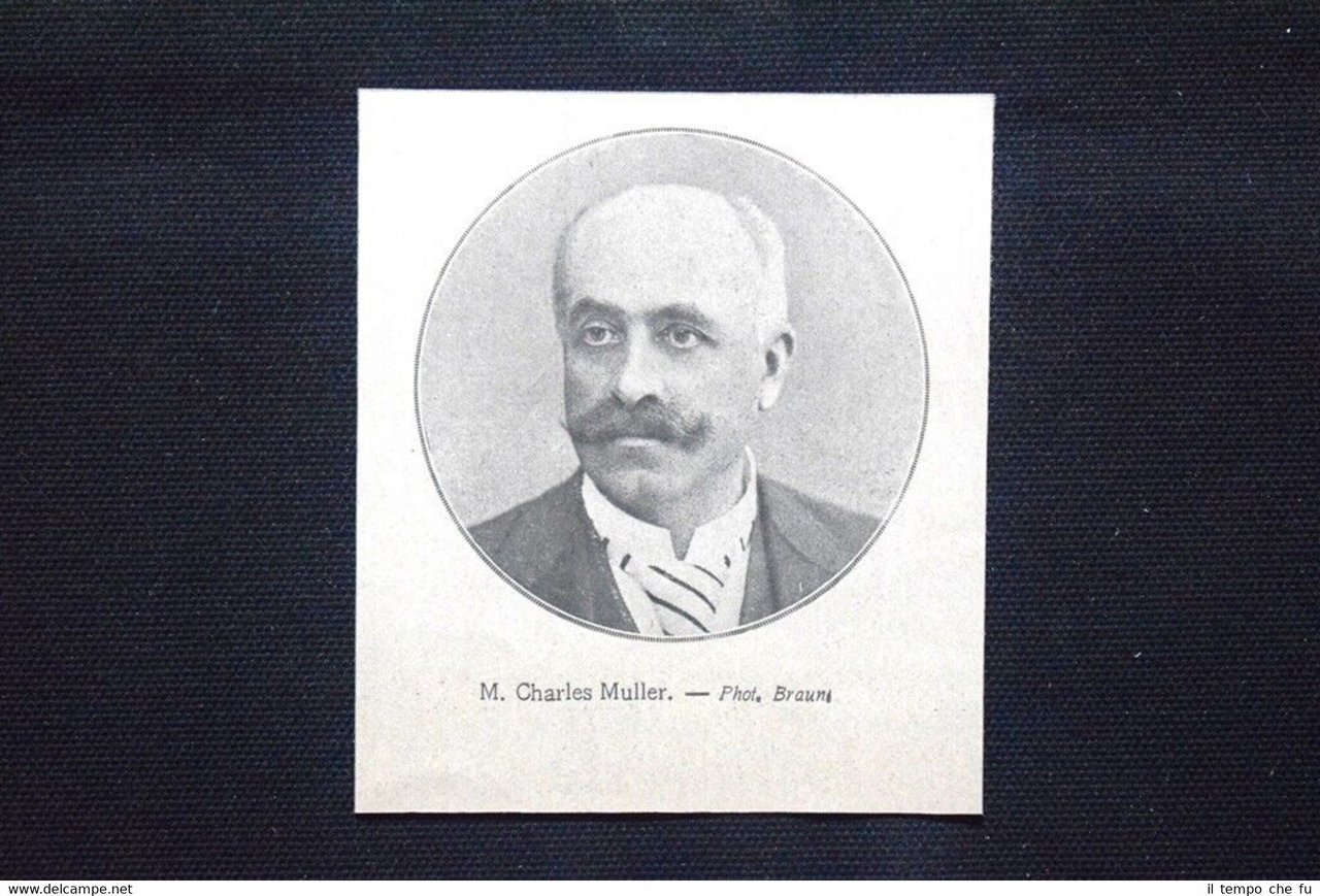 Il giornalista francese Charles Muller Stampa del 1906