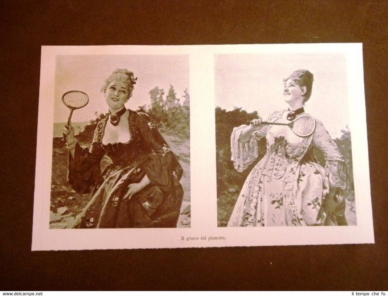 Il giuoco del piumetto Quadro di Eleuterio Pagliano