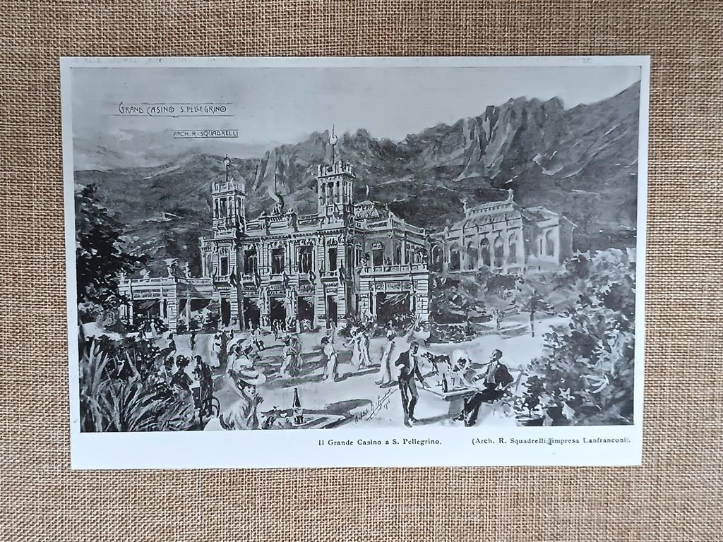 Il Grande Casinò a San Pellegrino Terme, pubblicazione del 1906. … | Immagine principale