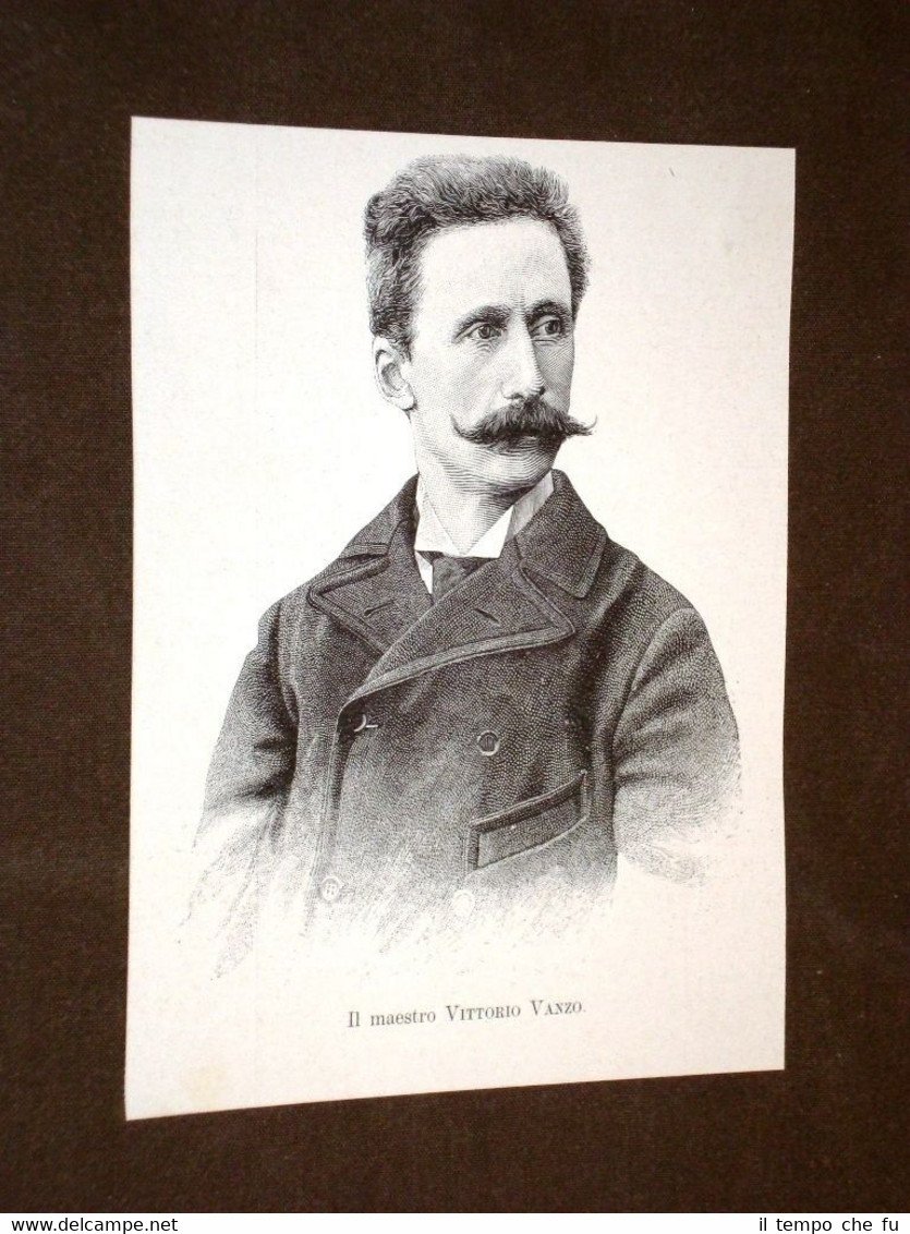 Il Maestro Vittorio Vanzo nel 1894