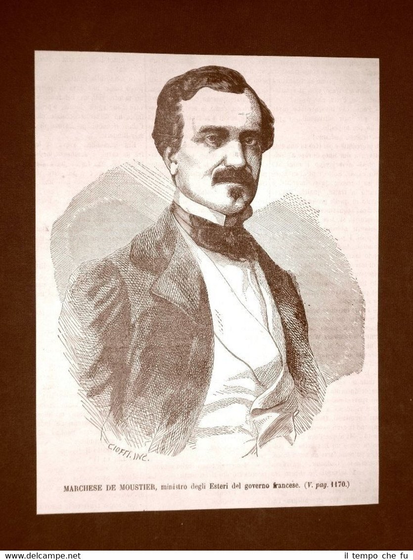 Il Marchese De Moustier Lionello nel 1866 Ministro degli esteri …