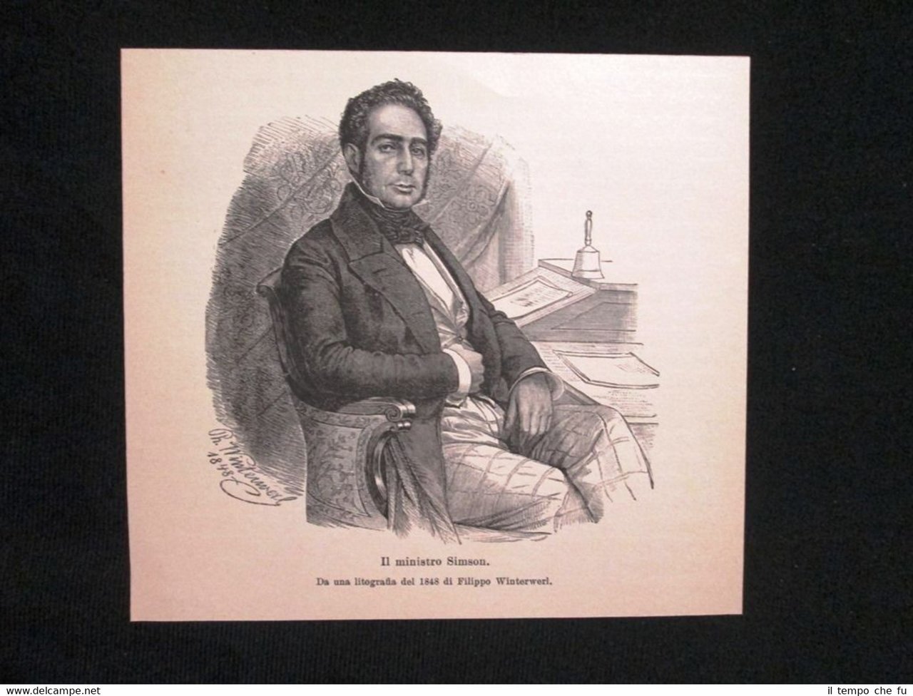 Il ministro Simson, da una litografia del 1848 di Filippo …