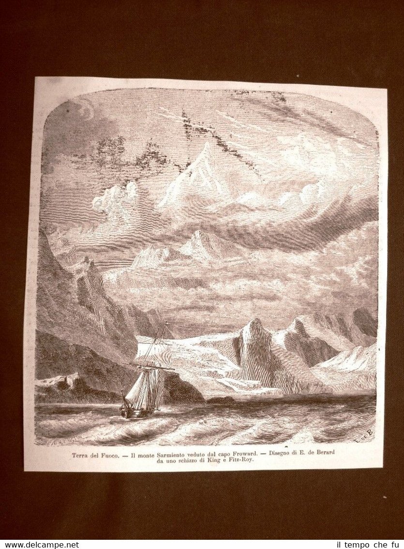 Il Monte Sarmiento veduto da Capo Froward nel 1863 Terra …