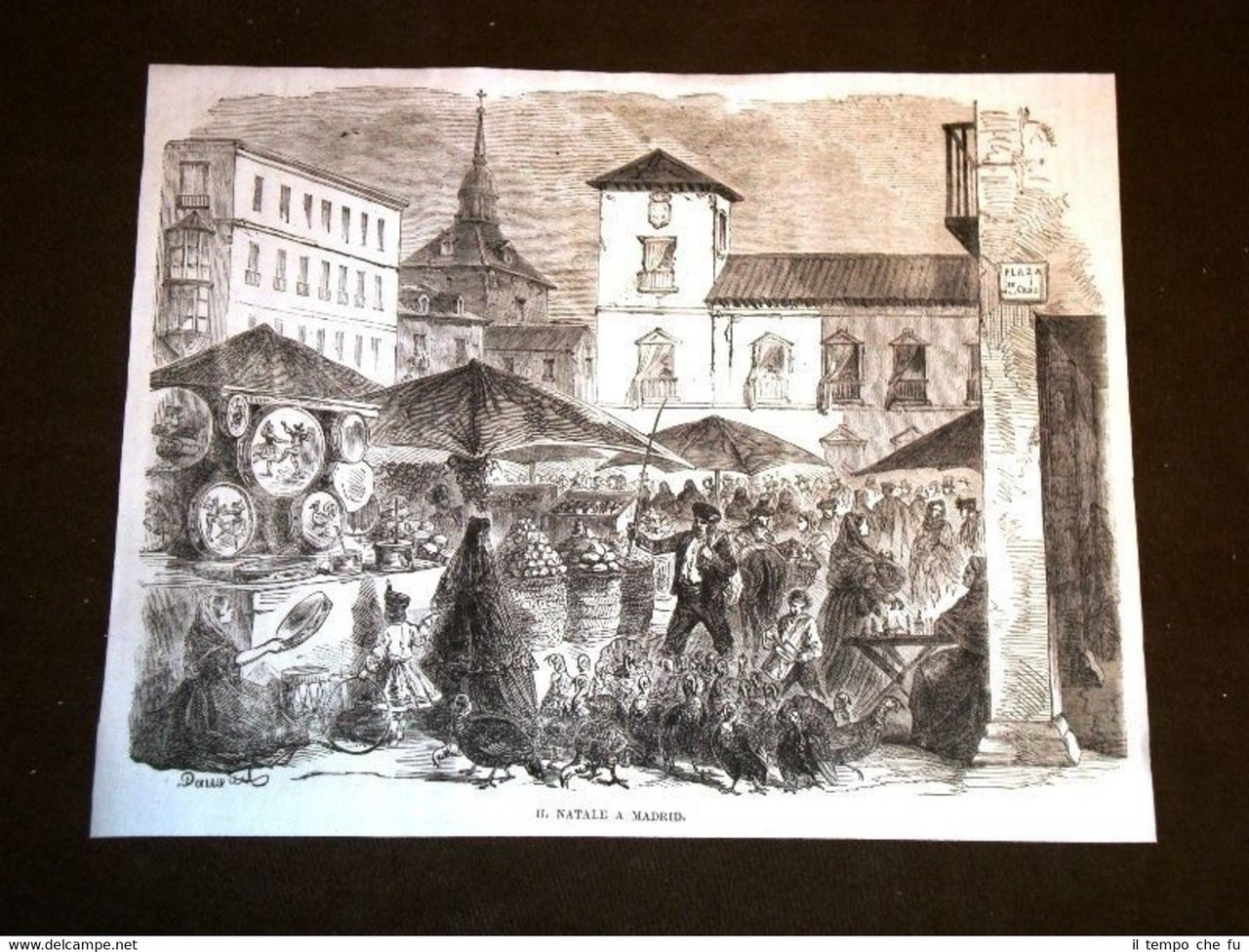 Il Natale a Madrid nel 1869 Spagna