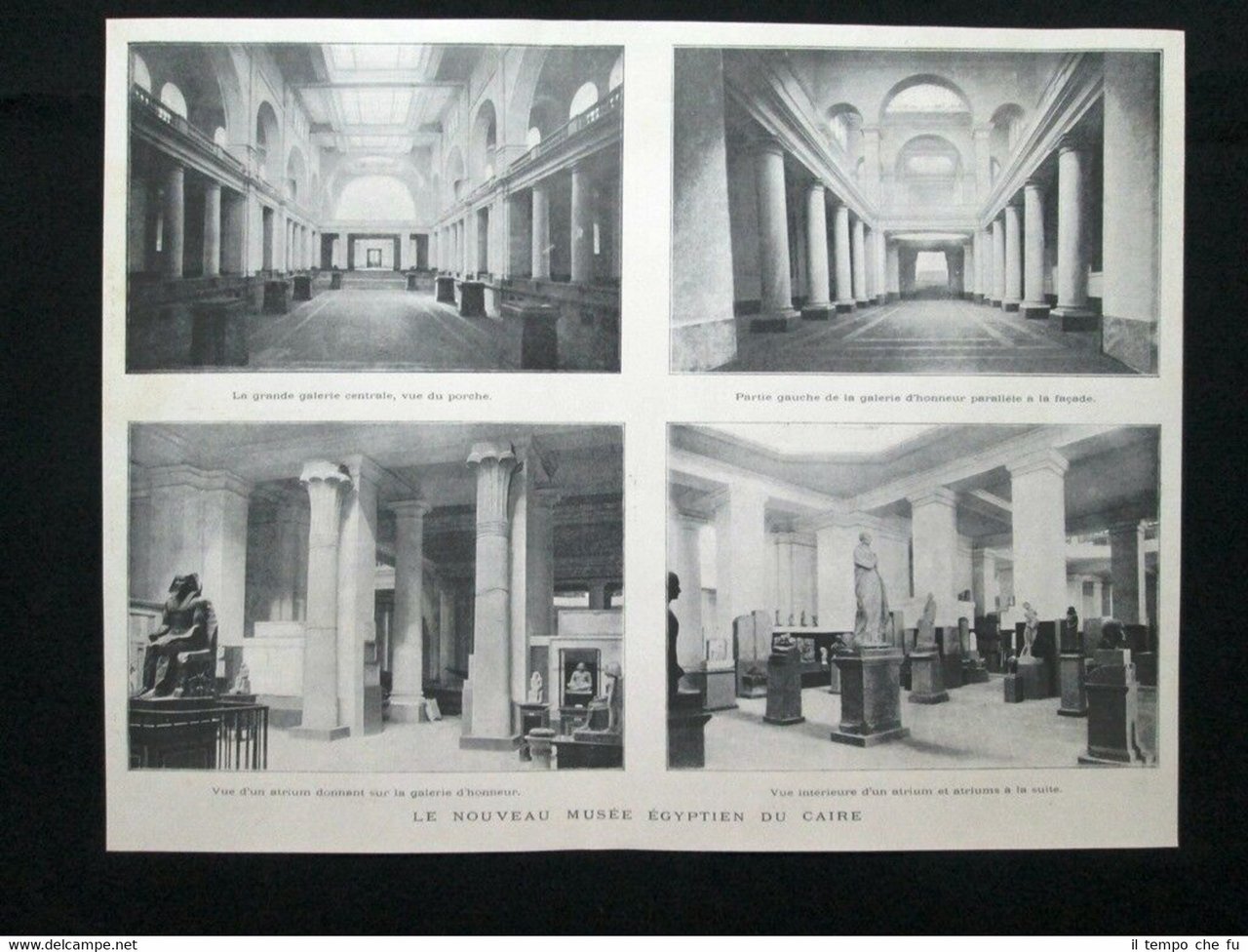 Il Nuovo Museo Egizio del Cairo, in Egitto, nel 1902 …