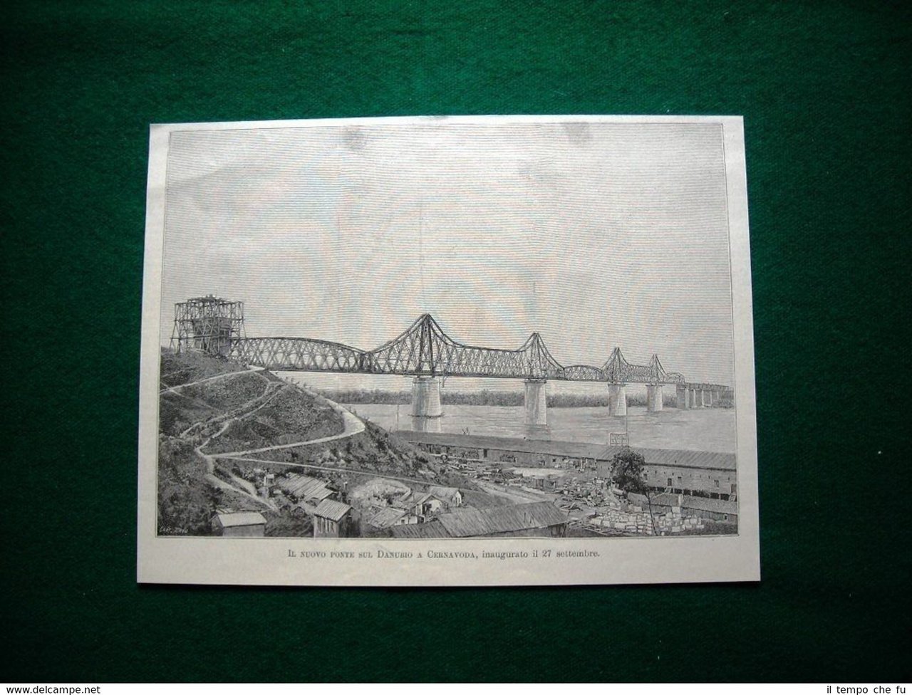 Il Nuovo Ponte sul Danubio a Cernavoda nel 1895