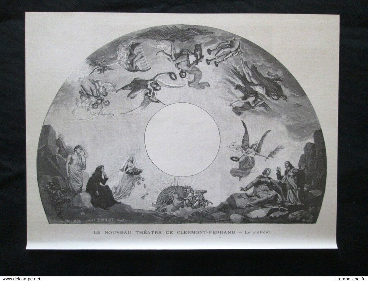 Il nuovo Teatro di Clermont-Ferrand - Il soffitto Incisione del …