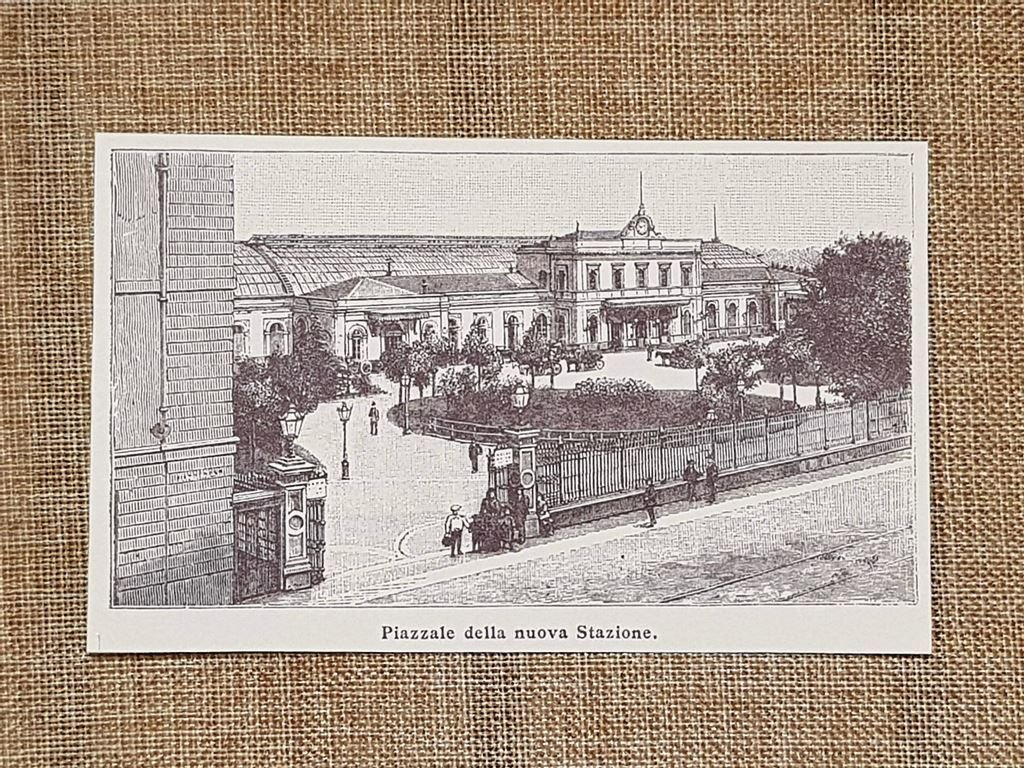 Il piazzale della nuova stazione nell'800 Monza Lombardia | Immagine principale