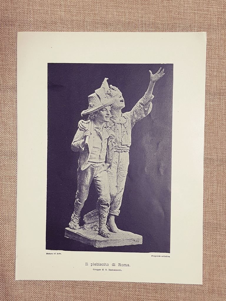 Il plebiscito di Roma Scultura o gruppo di S. Ramazzotti …