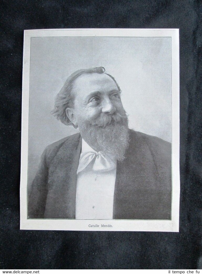 Il poeta e scrittore francese Catulle Mendès, morto l'8 febbraio …