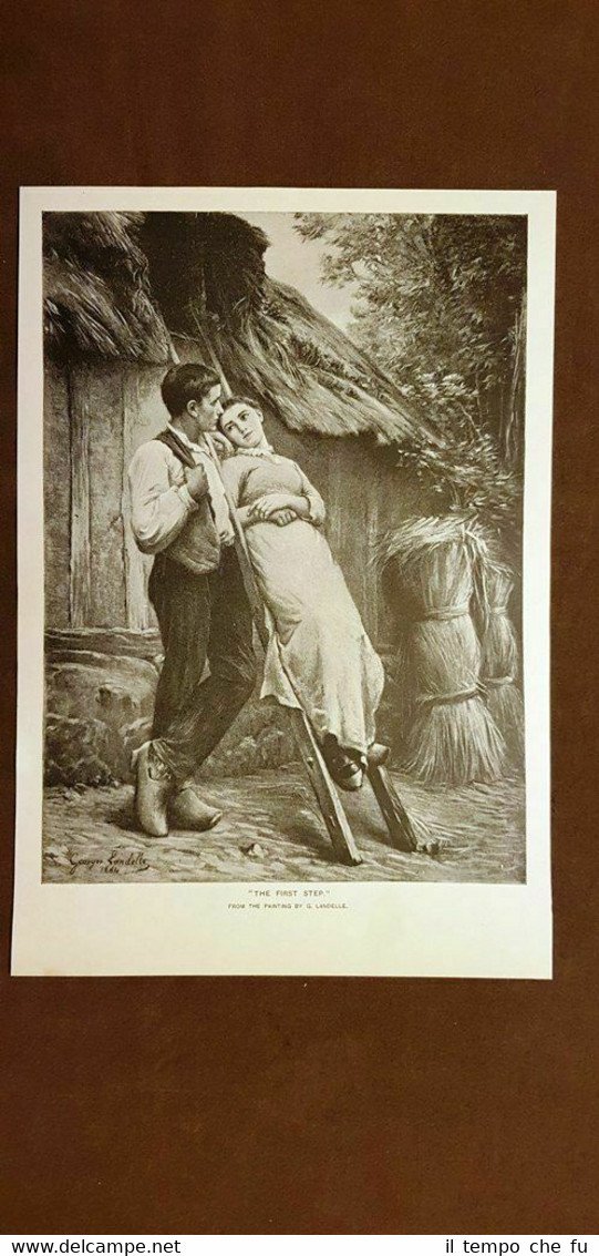 Il primo passo - Dipinto di G. Landelle Stampa del …