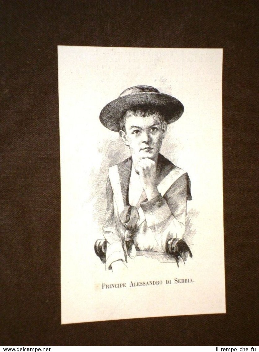 Il Principe Alessandro di Serbia nel 1888